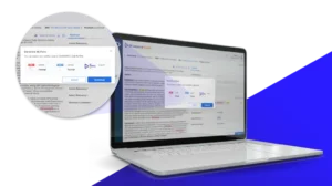 DataFoundry literature monitoring export report mockup - AI-generated pharmacovigilance literature screening output